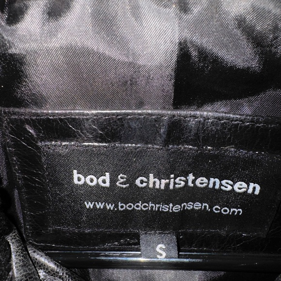 Black Leather Jacket by Bod & Christensen - Picture 4 of 4